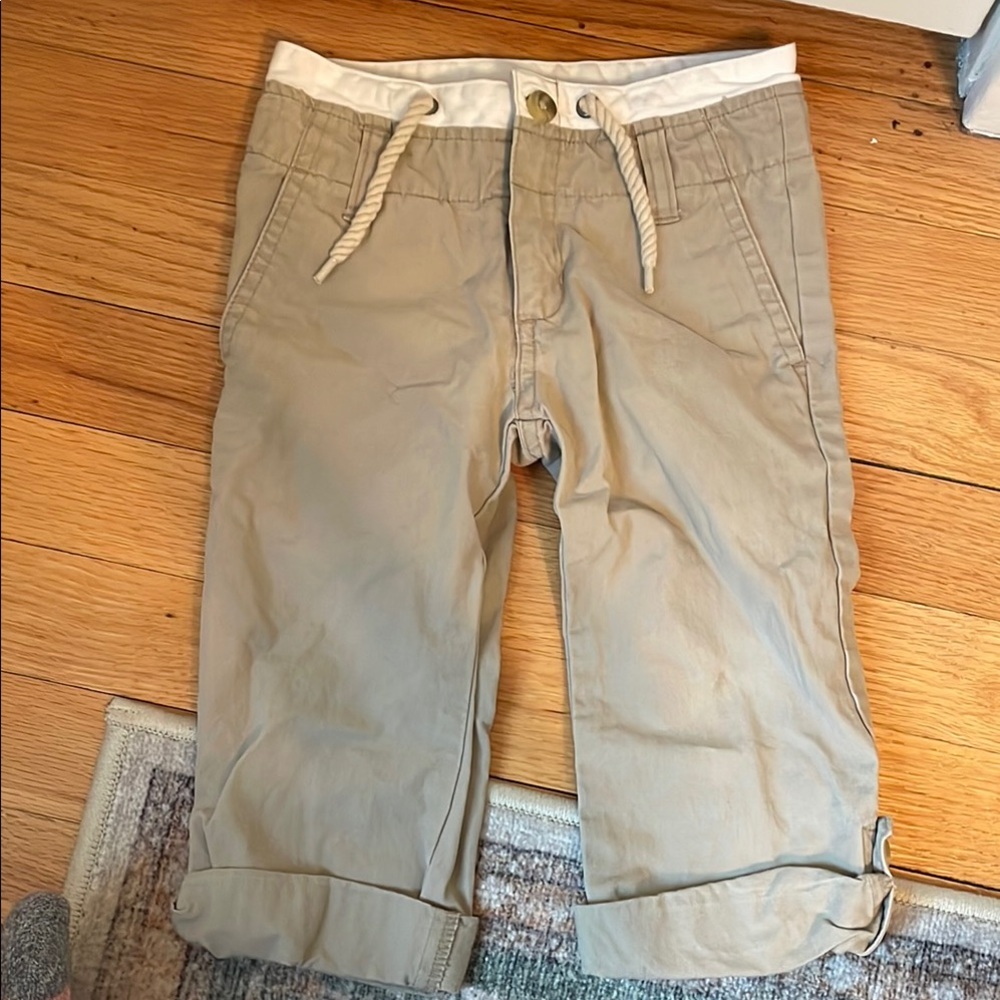 Casual Tan Cropped Pants